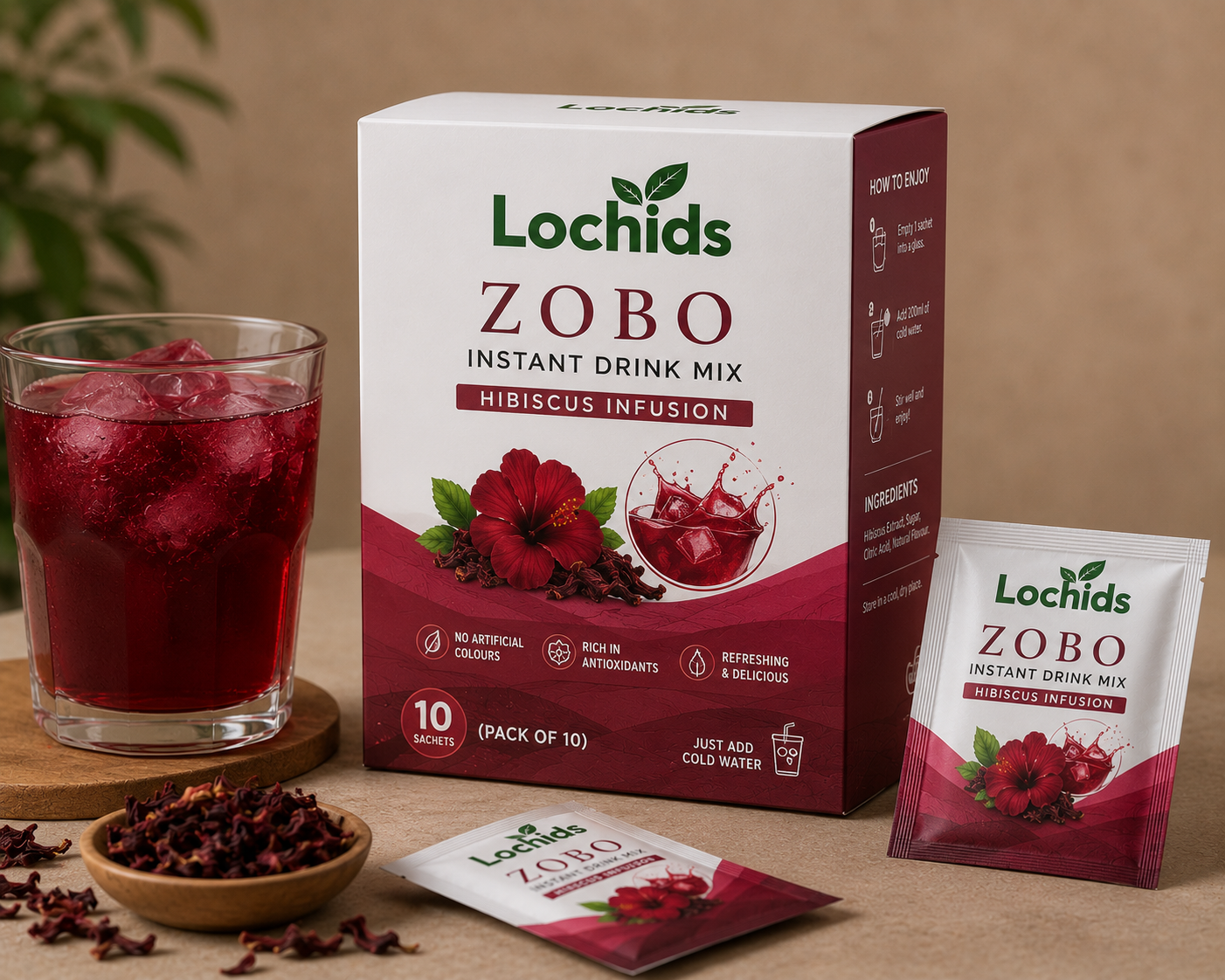 Zobo Instant Drink Mix (Pack of 10)